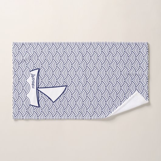 Bot op Waves Bath Towel Set Bad Handdoek (Handdoek)
