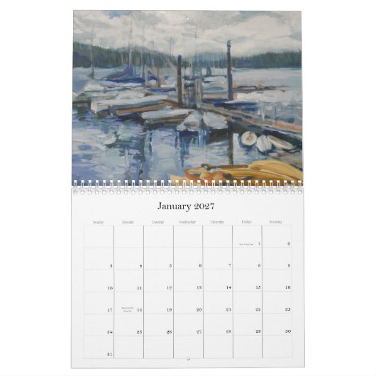 Bot, Oregon Kalender (Jan 2027)