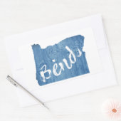 Bot, Oregon Wood Grain Rechthoekige Sticker (Envelop)