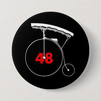 Bot over 48 ronde button 7,6 cm