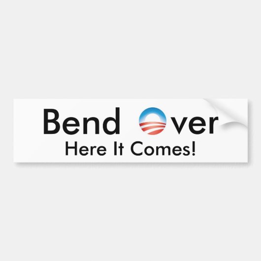 Bot over bumpersticker (Voorkant)