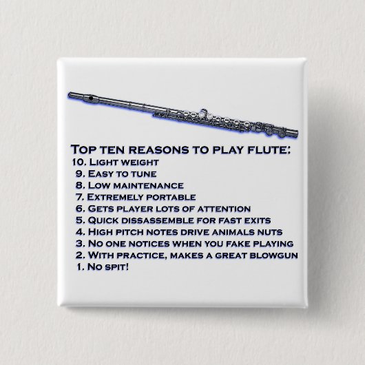 Bot top 10 vierkante button 5,1 cm (Voorkant)