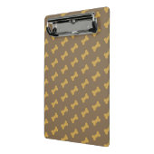 bot voor hondentextuur mini klembord (Angled2)