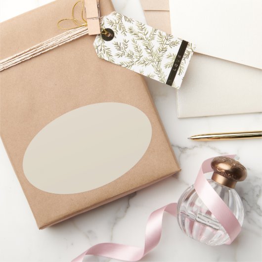 Bot witte ovale sticker (Geschenken)