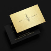 Botanic Leaf & Gold Modern Visitekaartje