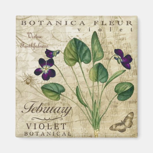 Botanica Februari Magneet (Voorkant)