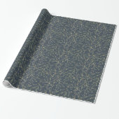 Botanica Kerst Modern Minimaal Cadeaupapier (Uitgerold)