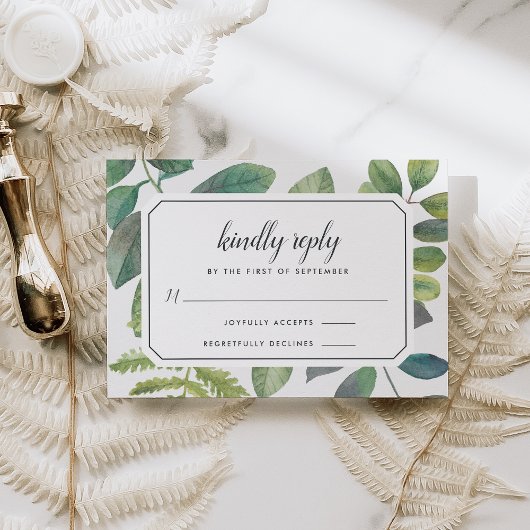 Botanica RSVP-kaart RSVP Kaartje