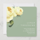 Botanica | Sage Yellow roos Weddenschap Kaart (Voorkant)