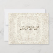 Botanica Wedding RSVP Response Kaart - Blue Green (Achterkant)