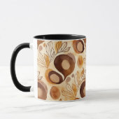 Botanical Abstract Coffee Mug – Soft Earth Colors (Gauche)