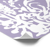 Botanical Arch Garden Lavender Wedding Welcome Poster (Hoek)