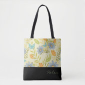 Botanical Beauty gepersonaliseerde designer Canvas Draagtas (Voorkant)