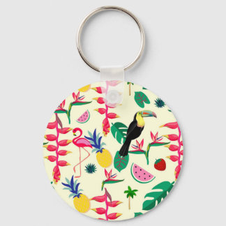 Botanical Birds and Fruit Sleutelhanger