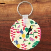 Botanical Birds and Fruit Sleutelhanger (Voorkant)