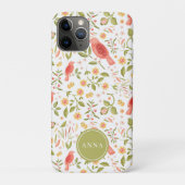 Botanical Birds Pattern – Elegant Nature Design Case-Mate iPhone Case (Achterkant)