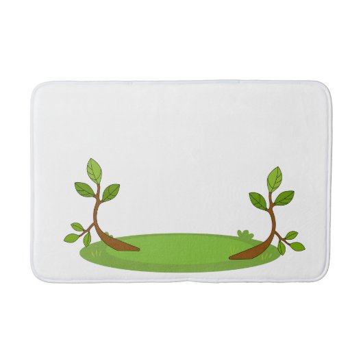 Botanical Bliss Bathmat – Lush Greenery Design Badmat (Voorkant)