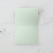 Botanical Boho Greenery Personalized Names Wedding Bedankkaart (Binnen)