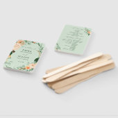 Botanical Boho Greenery Sage Green Wedding Program Handwaaier (Niet-gemonteerd)