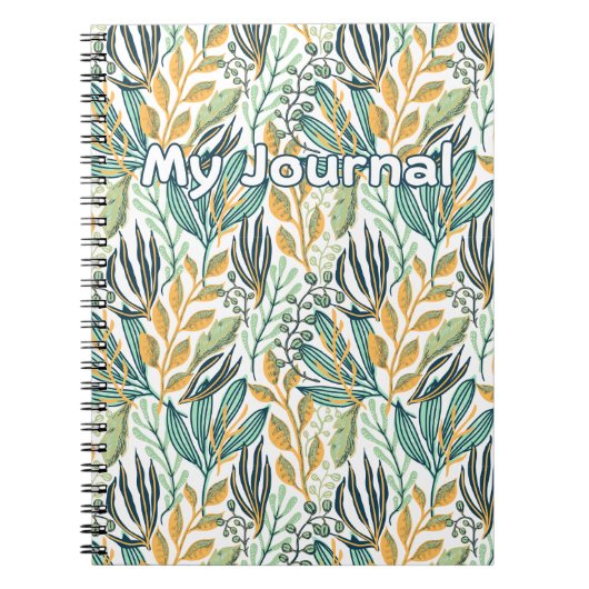 Botanical Breeze – "Mijn Dagboek" Bloemen Notitieb Notitieboek (Voorkant)
