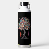 Botanical Brew – Floral Insulated Bottle for Coffe Waterfles (Voorkant)