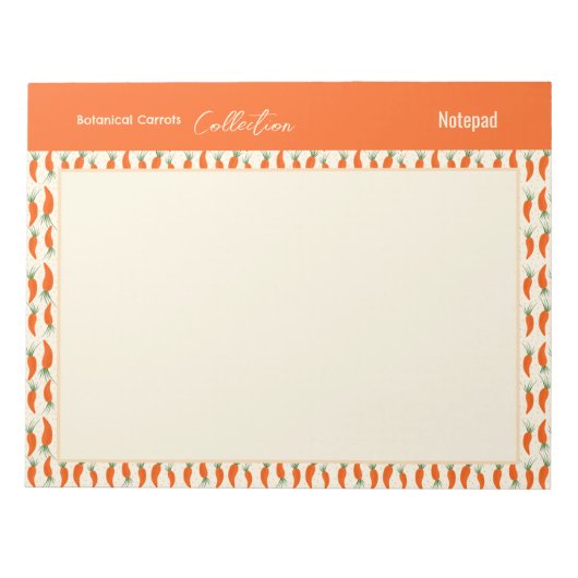 Botanical Carrots Collection Notitieblok (Voorkant)
