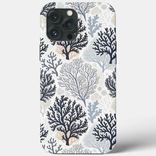 Botanical Coral Ocean Vibes Case-Mate iPhone Case (Achterkant)