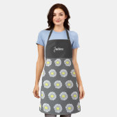 Botanical Daisy Flower Pattern Grey Schort (Gedragen)