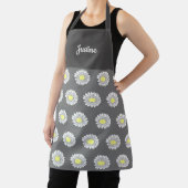Botanical Daisy Flower Pattern Grey Schort (Insitu)
