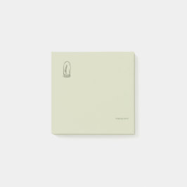 Botanical Dark Academia Minimalist Garden Reader G Post-it® Notes