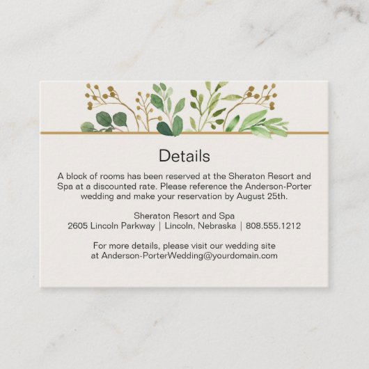 Botanical Dream Ivory Back Détail Cartes de boîtie (Devant)