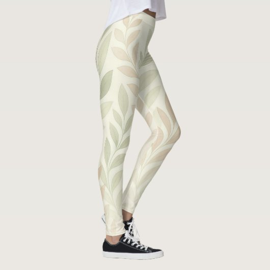Botanical Drift – Soft Nature-Inspired Leggings  (Droite)