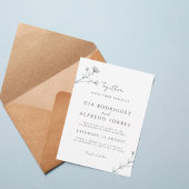 Botanical Elegant Wedding Invitation