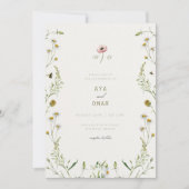 Botanical Elegant Wedding Invitation – Floral Desi (Devant)