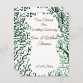 Botanical Elements Jubileum kaart (Voorkant / Achterkant)