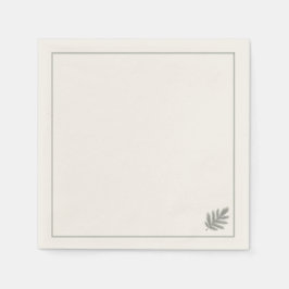 Botanical Evergreen Minimalist | Neutral Rustic  Servet