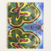  Botanical floral abstract illustration planner (Voorkant)