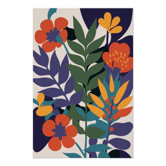 Botanical Flower Poster Nr. 16 Perfect Poster (Voorkant)