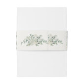 Botanical Garden Romance Wedding Uitnodigingen Wikkel (Achterkant Voorbeeld)