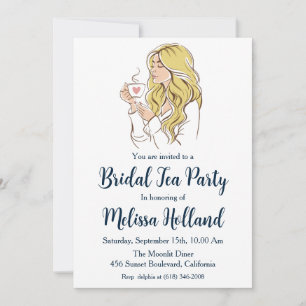 Botanical Garden Tea Party vrijgezellenfeest Kaart