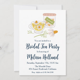 Botanical Garden Tea Party vrijgezellenfeest Kaart