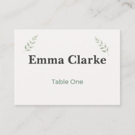 Botanical Garden Wedding Place Cards Plaatskaartje