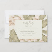 Botanical Garden Wedding  RSVP Kaartje (Voorkant)