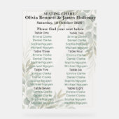 Botanical Garden Wedding Seating Chart (Recto)