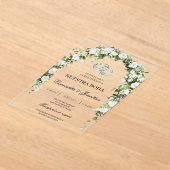 Botanical garden with ring Wedding Invitation (Poser)
