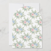 Botanical Gender Reveal Invitation Kaart (Achterkant)