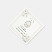 Botanical Gingham Silly Goose Baby Shower Servet (Hoek)