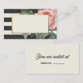 Botanical Glamour | Cartes de placement pour maria (Devant / Derrière)