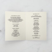 Botanical Glamour | Programme de mariage (Intérieur)