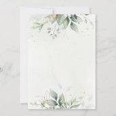 Botanical Gold Greenery Wedding Save The Date (Achterkant)